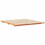 vidaXL Cadre de lit surélevé Marron cire 180 x 220 cm