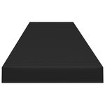 vidaXL Étagères murales flottantes 4 Pièces noir 120x23 5x3 8 cm MDF