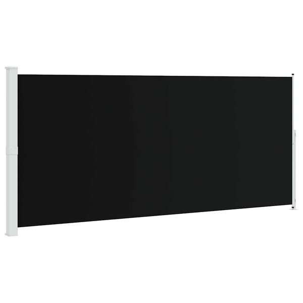 vidaXL Auvent latéral rétractable de patio 220x500 cm Noir
