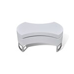 vidaXL Table basse à forme réglable blanc brillant