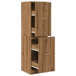 vidaXL Armoire d'apothicaire chêne artisanal bois d'ingénierie