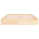 vidaXL Cadre de lit bois massif 180x200 cm super king