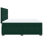 vidaXL Sommier à lattes de lit et matelas Vert foncé 200x200cm Velours