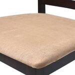Set table et 4 chaises de bar en bois coloris marron