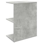 vidaXL Table de chevet gris béton 46 5x29x61 cm bois d'ingénierie