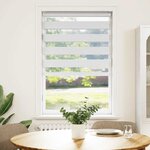 vidaXL Store zèbre blanc 90x150 cm largeur du tissu 85 9 cm polyester