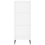 vidaXL Buffet haut Blanc 34 5x34x180 cm Bois d'ingénierie