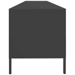 vidaXL Meuble TV noir 202x39x43 5 cm acier laminé à froid