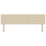 vidaXL Tête de lit avec tête de lit Crème 180 cm Cuir synthétique