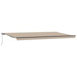 Store manuel rétractable vidaXL Beige 600x350 cm