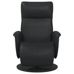 vidaXL Fauteuil de massage inclinable Noir Simili cuir