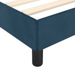 vidaXL Cadre de lit sans matelas bleu foncé 120x200 cm velours