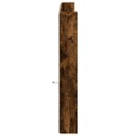 vidaXL Armoire tête de lit avec LED chêne fumé 200x16 5x103 5 cm