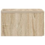 vidaXL Table d'appoint murale Chêne Sonoma 34 5 x 33 x 20 cm