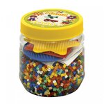 Midi pot jaune 4000 perles +3 plaques couleurs