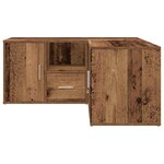 vidaXL Armoire d'angle vieux bois 160x40x45 cm bois d'ingénierie