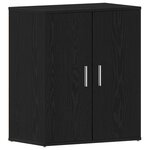 Armoire à chaussures vidaXL en chêne noir 60x35x70 cm en bois d'ingénierie