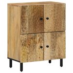 vidaXL Armoire latérale 60x33x75 cm bois massif de manguier
