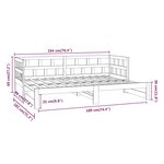 vidaXL Lit coulissant sans matelas blanc 2x(90x190) cm