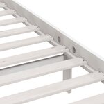 vidaXL Cadre de lit sans matelas blanc bois de pin massif
