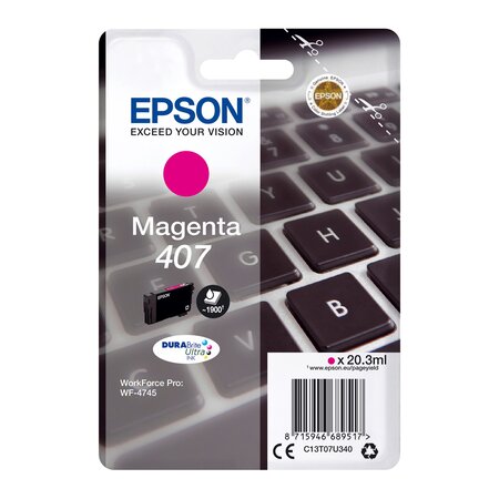 Epson EPSON 407 Cartouche d'Encre Magenta T07U340