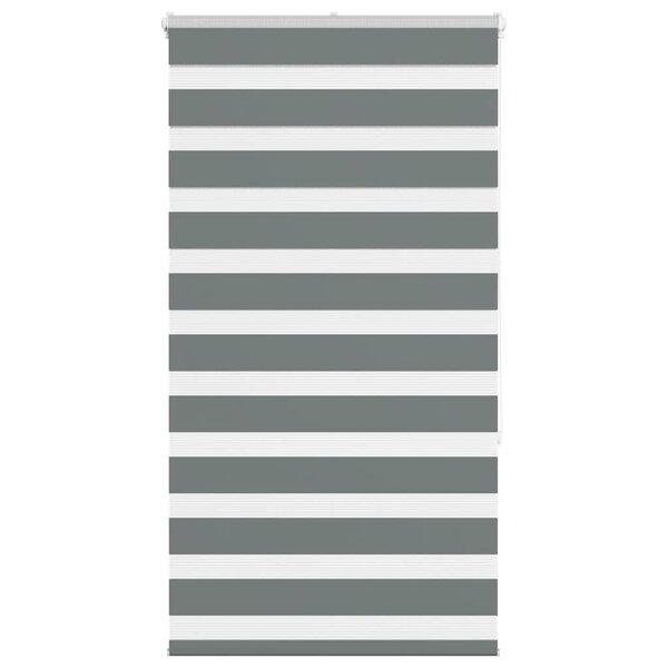 vidaXL Store zèbre gris foncé largeur du tissu 65 9 cm polyester