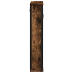 vidaXL Armoire à miroir de salle de bain chêne fumé bois d’ingénierie