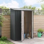 vidaXL Cabanons de jardin Anthracite 140 5 x 74 x 200 cm Métал