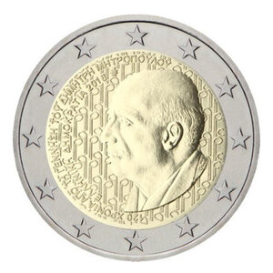 2 euros commémorative Grèce 2016 - Dimitri Mitropoulos.