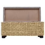 vidaXL Ensemble de banc lot de 2 Jacinthe d'eau Gris