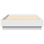 vidaXL Cadre de lit sans matelas blanc 90x190 cm bois d'ingénierie
