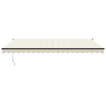 vidaXL Auvent rétractable automatique crème 5x3 m