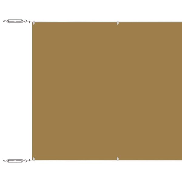 vidaXL Auvent vertical Beige 140x1200 cm Tissu oxford