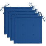 vidaXL Mobilier à dîner d'extérieur pliable 5 Pièces avec coussins bambou