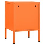 vidaXL Table de chevet Rose 35x35x51 cm Acier