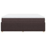 vidaXL Sommier à lattes de lit avec matelas Marron foncé 180x200 cm