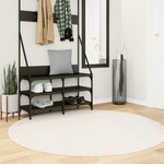 vidaXL Tapis OVIEDO à poils courts beige Ø 160 cm