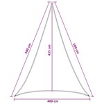 vidaXL Voile d'ombre 4 x 5 x 5 m HDPE