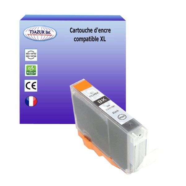 Cartouche compatible avec Canon CLI-8  Photo Noire - T3AZUR