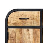 vidaXL Buffet 60x30x75 cm Bois de manguier massif et fer