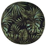 vidaXL Tabouret de rangement rond Multicolore Tissu 31 x 37 cm