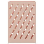 vidaXL Porte-parapluie avec stockage Rose 28 x 12 x 41 cm Acier