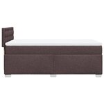 vidaXL Sommier à lattes de lit avec matelas Marron foncé 90x190 cm