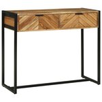 vidaXL Table Console 90x35x75 cm Bois Massif Acacia