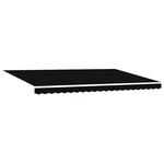vidaXL Auvent Rétractable 500 × 300 cm Noir