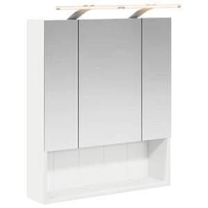 vidaXL Armoire Miroir de Salle de Bain Blanc 60 x 14.5 x 70 cm