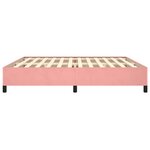 vidaXL Cadre de lit Rose 200x200 cm Velours