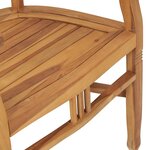 vidaXL Ensemble à manger de jardin 3 Pièces bois de teck solide