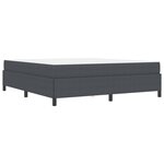 vidaXL Cadre de lit Gris foncé 180 x 200 cm Tissu en velours côtelé