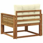 vidaXL Sofa de milieu extérieur Bois d'Acacia Massif Naturel